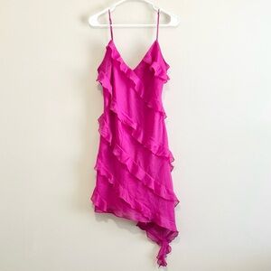 Abercrombie Asymmetrical Ruffle Mini Dress
